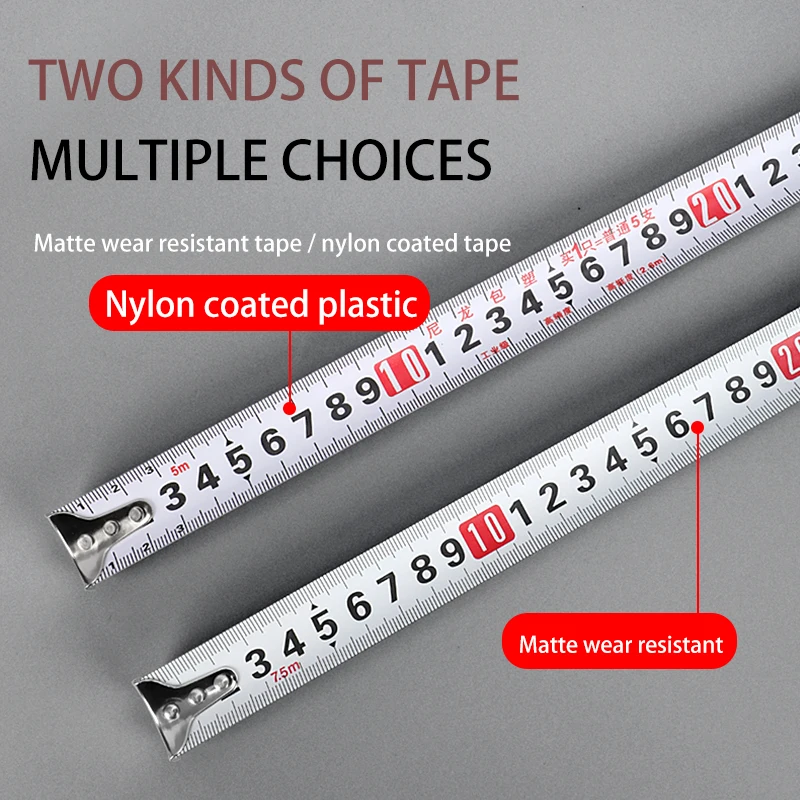 

OUDISI antirust Steel Measurement Tape System Auto Lock Tape Measure 3/5/7.5/10M Retractable Professional Measuring Tool