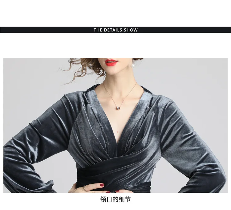 S-xxl осенне-зимнее женское платье; цвет черный, серый; темно-красные вельветовые платья с v-образным вырезом спереди и разрезом; модное винтажное платье до щиколотки