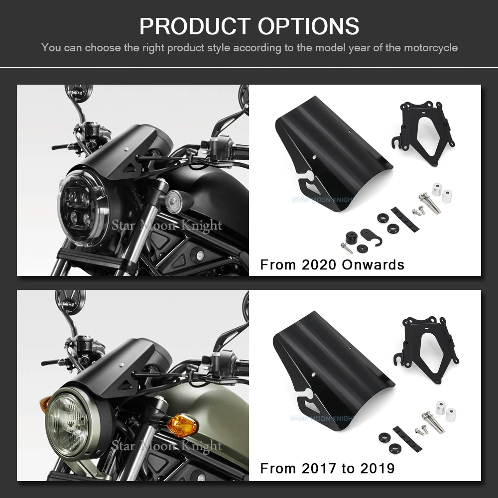 Алюминиевый ветрозащитный экран для мотоцикла HONDA CMX500 CMX 500 REBEL 2017 - 2021 | Автомобили