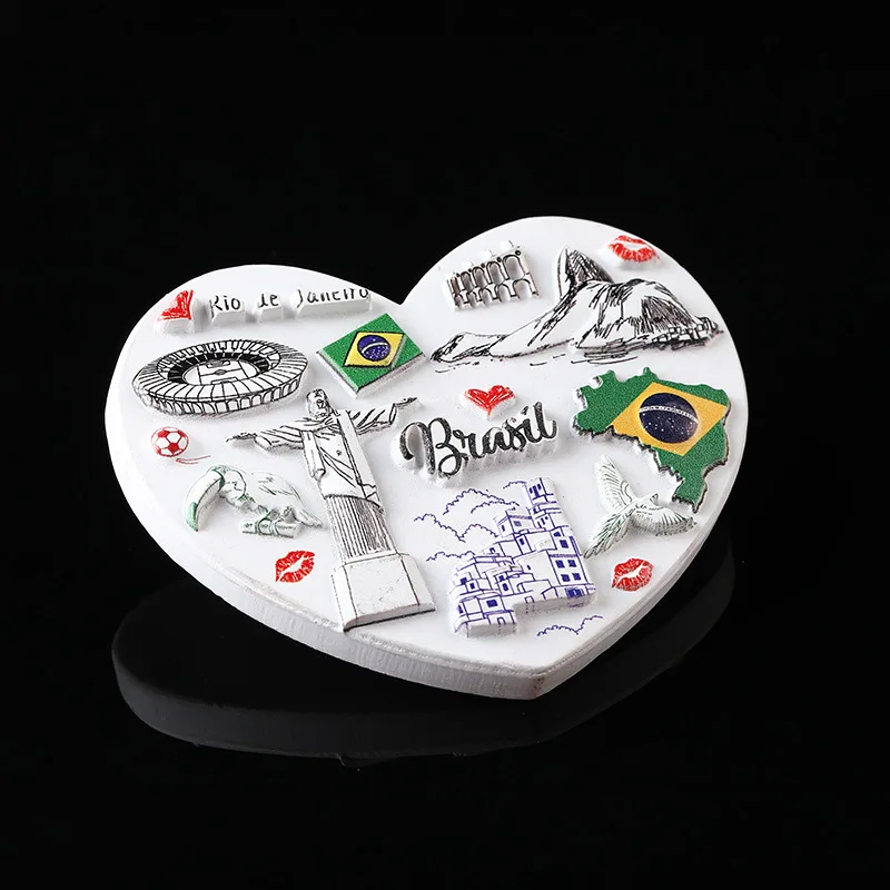 Магнит на холодильник бразилия путешествия смола Rio DE janeiro аттракционы сувенир