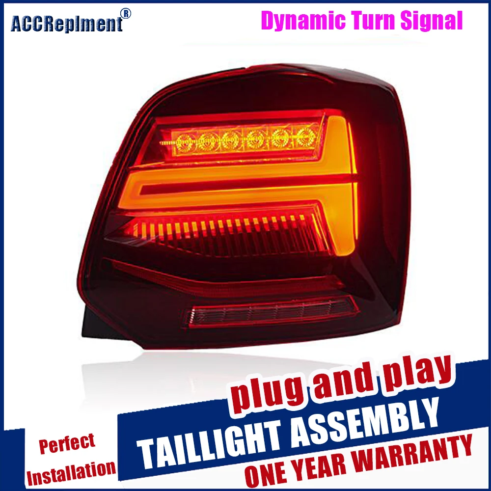 

For vw Polo LED rear lights 2011-2018 LED taillights LED rear lamp car styling led light Turn light Reversing lamp Brake light