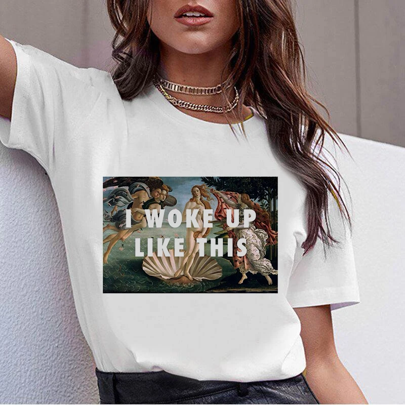 

Vogue Black Girl Magic t shirt Women African Black Girl Female T-shirt Gothic top female Hip Hop White T-shirt Femme