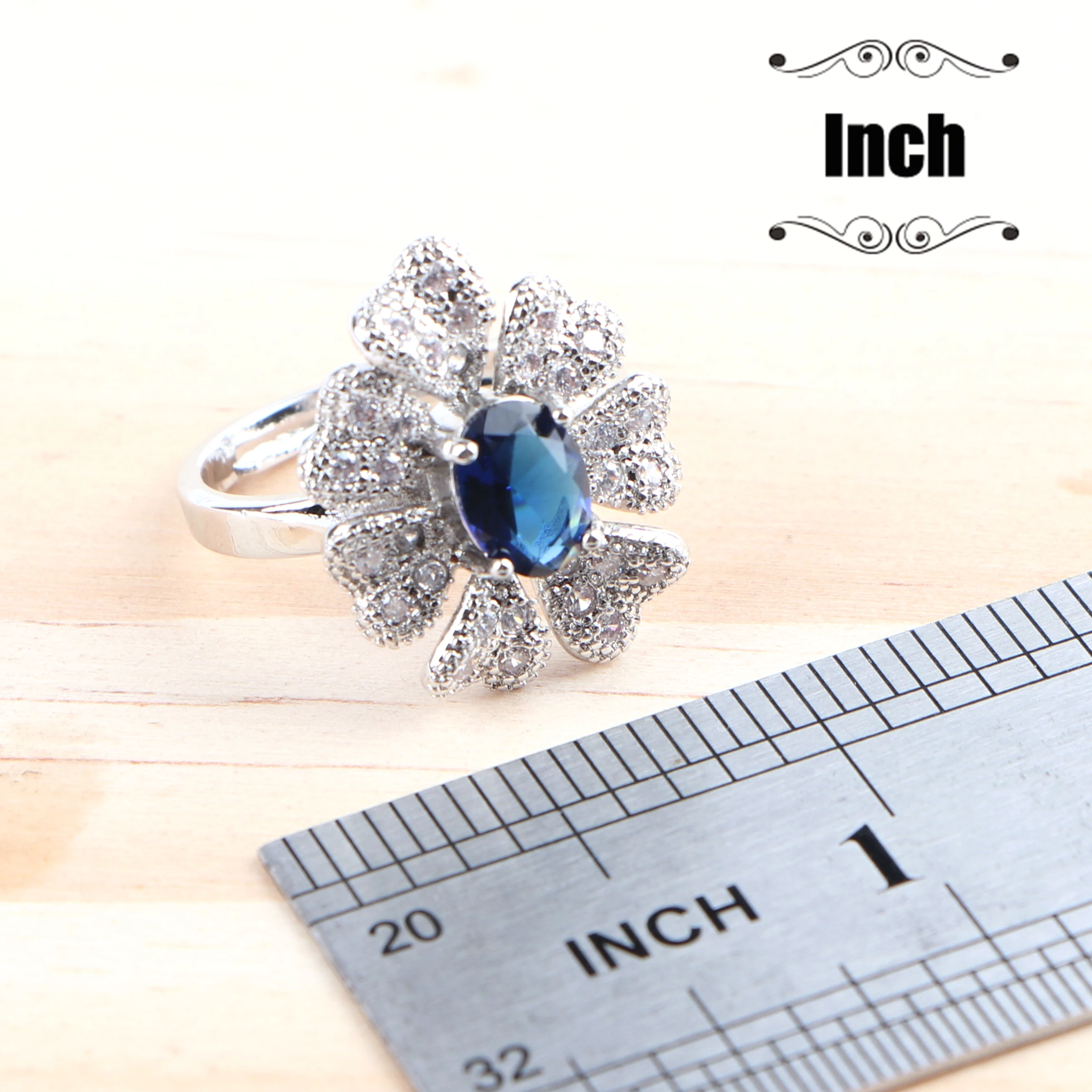 Женский ювелирный комплект из кольца браслета сережек и подвески|Ювелирные