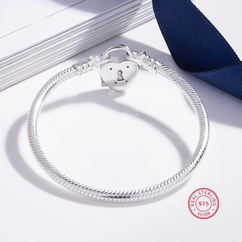 Новый базовый браслет-цепочка серебряного цвета и браслет длиной 16-22 см модный с