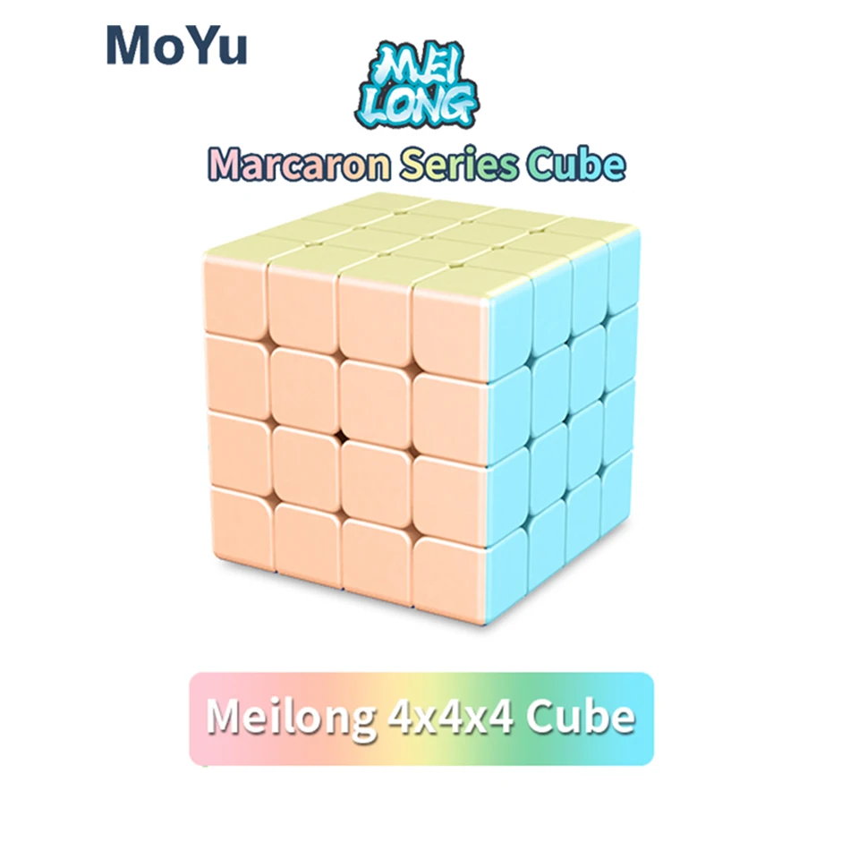 

Newest Moyu CUBING CLASSROOM Meilong Marcaron series 4x4x4 Magic Cube meilong 4 Magico Cubo Puzzle Toys for Children