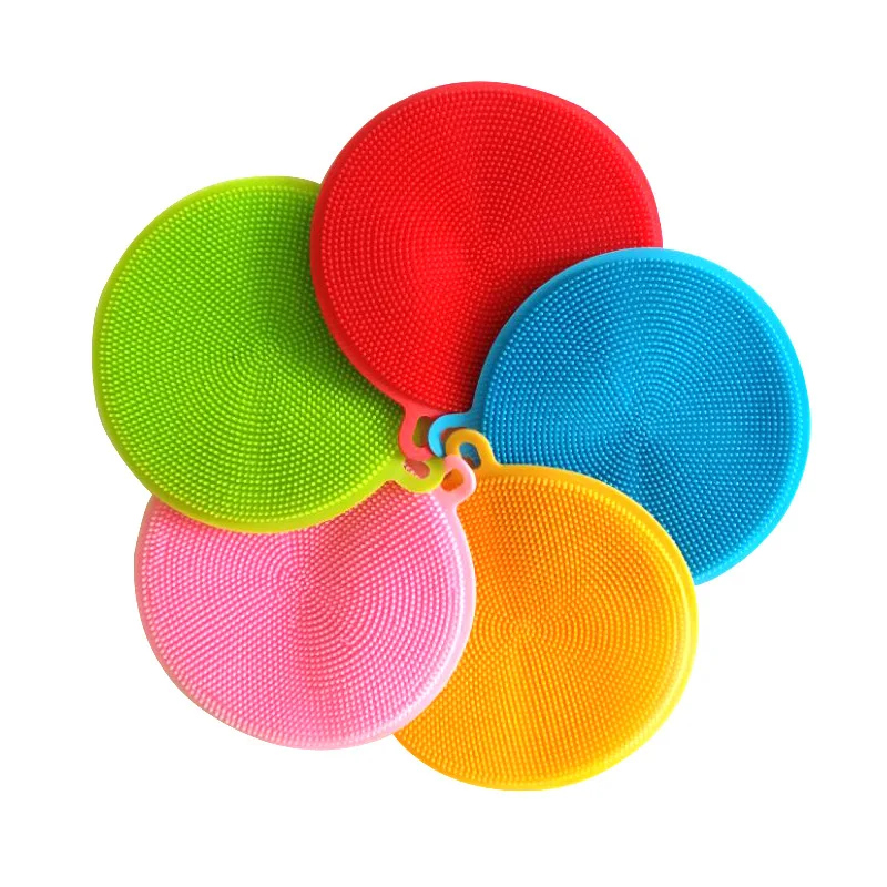 

Multifunctional Silicone Dish Bowl Magic Cleaning Brush Scouring Pad Pot Pan Wash Brushes Easy To Clean Kitchen Cleaner Tools