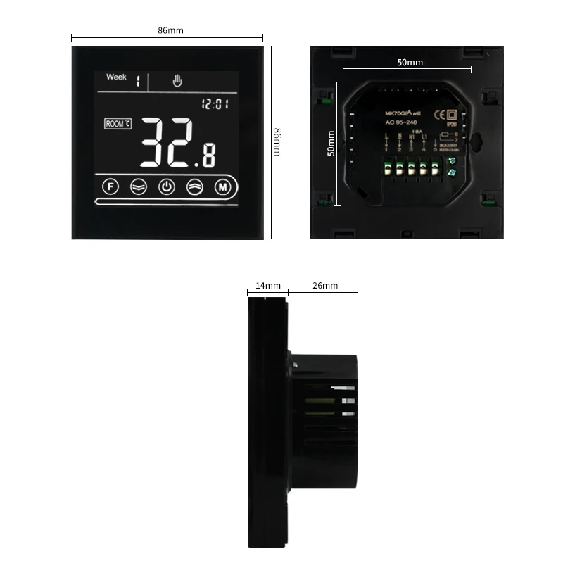 

Alexa Google Home Smart WiFi Thermostat Room Electric Water Gas Boiler Floor Heating Temperature Controller
