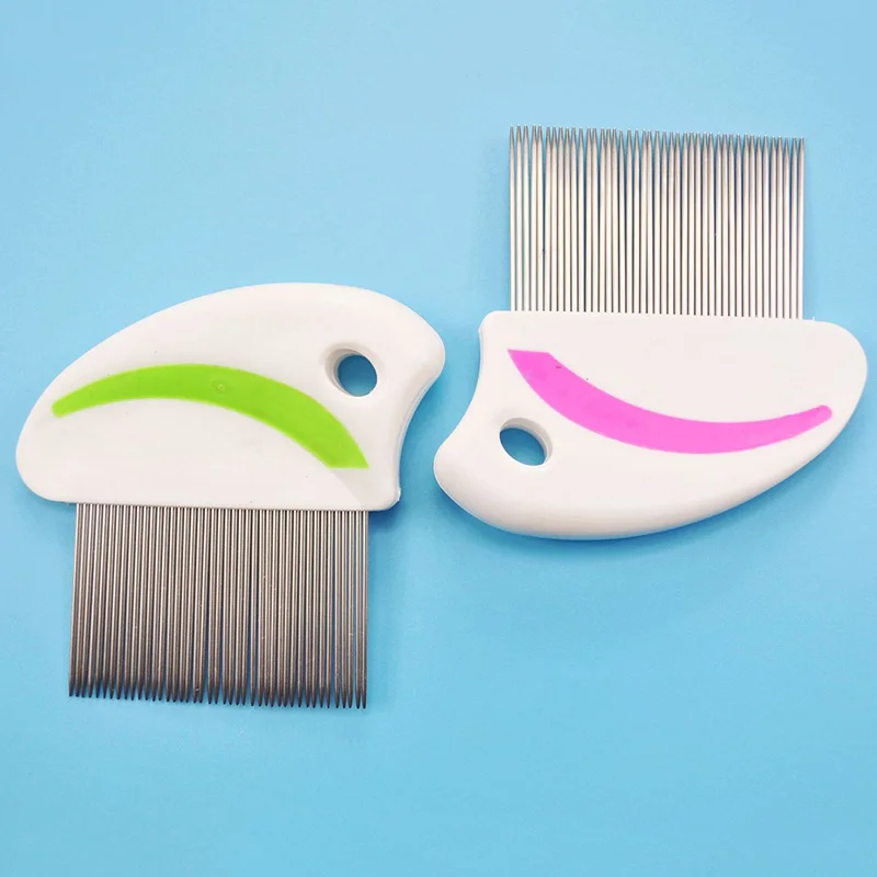 

Lice Removal Comb Pet Dog Brush Hair Comb Silver Head Stainless Steel Combs For Dogs Pet Hairbrush Color Randomly 1 Pcs
