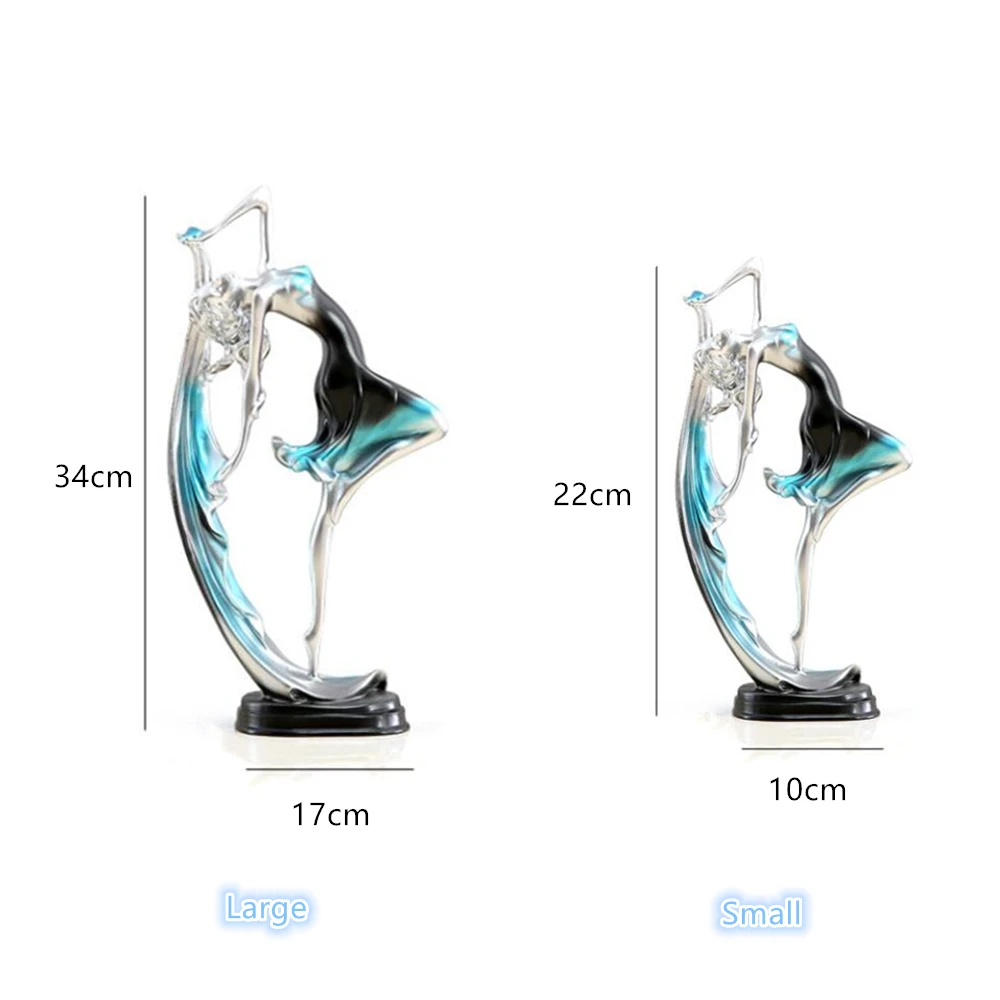 Фигурка танцующей девочки Статуэтка из смолы статуэтка балерины настольное