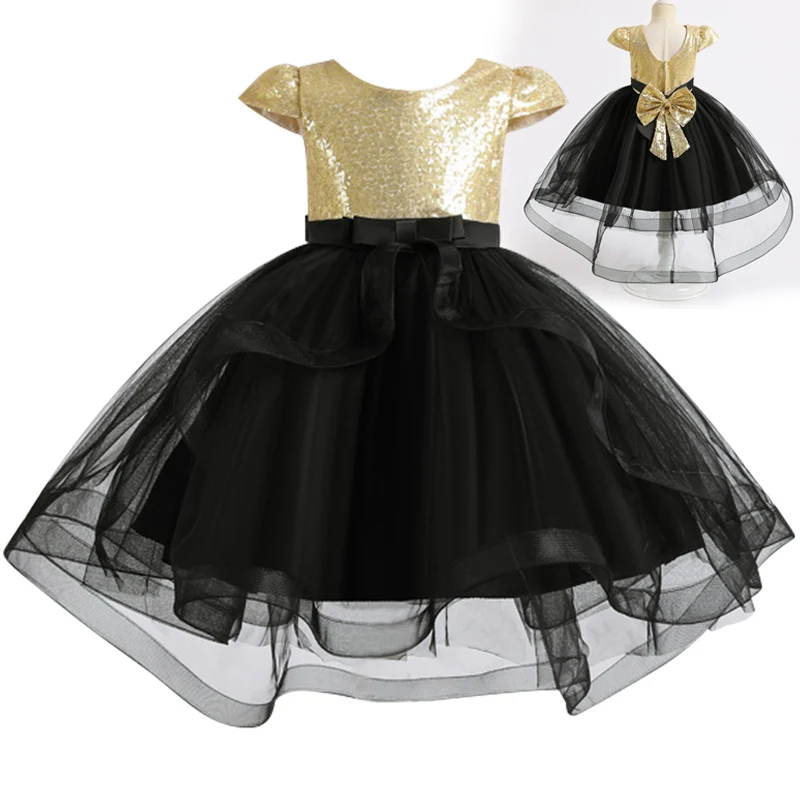 Новый смокинг с блестками для девочек на день рождения милый первого дня vestidos de