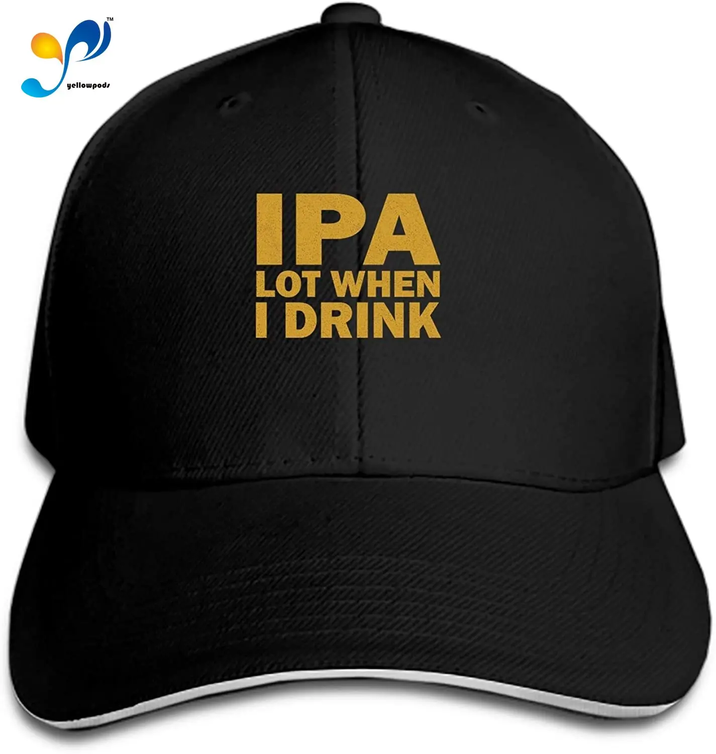 

Customized Unisex Beer IPA Lot When I Drink Trucker Baseball Cap Adjustable Peaked Sandwich Hat