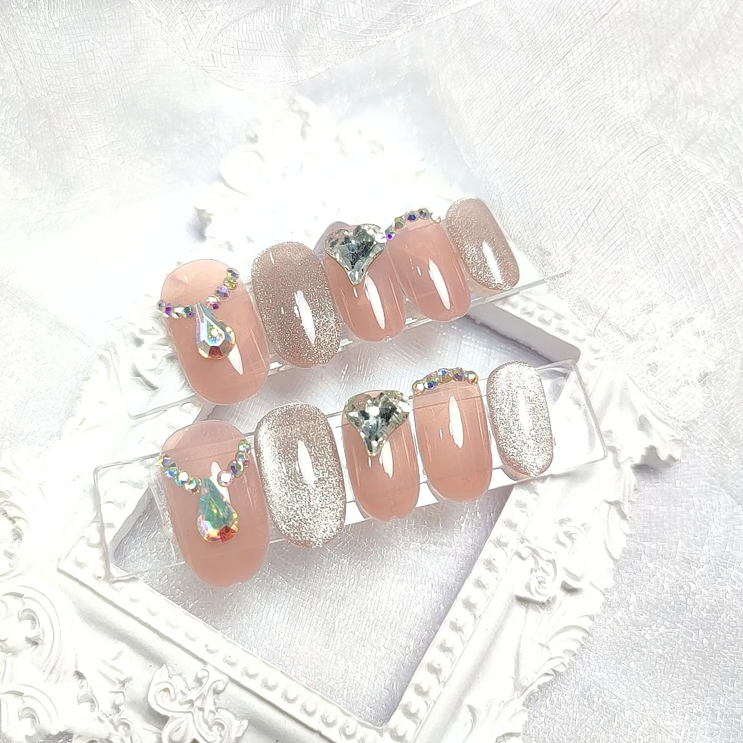 

Накладные ногти, длинные заостренные ногти, искусственные Готовые Ногти, 24 шт. клеевого типа, лучшие подарки TN