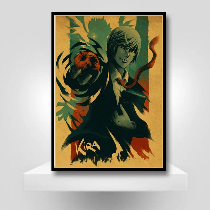 

Various Japanese Anime Poster Hunter X Hunter Retro Kraft Paper Posters and Prints for Home Decor Bar Room Wall Art Stickers