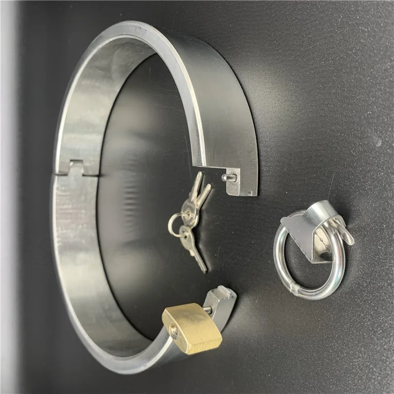 Супер Высоко Качественный Нержавеющая сталь Цепочки и ожерелья Фетиш воротник