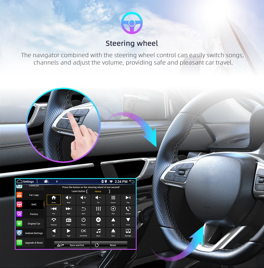 Автомагнитола Bosion мультимедийный проигрыватель на Android 10 0 DSP для Toyota Highlander 2009-2014 2