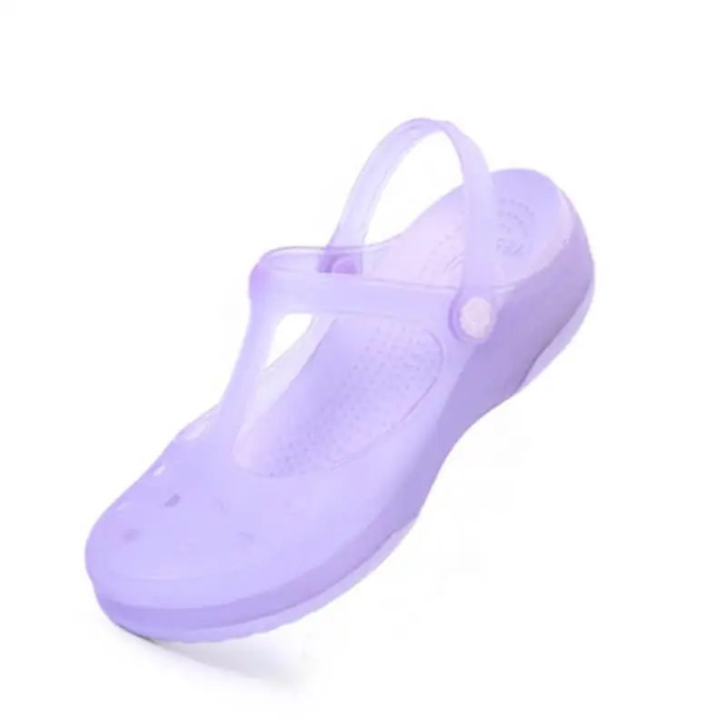 Сандалии женские на платформе Прозрачные Пляжные босоножки танкетке