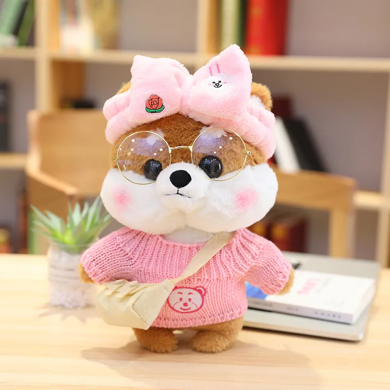 30cm Cartoon Lovely Shiba Inu Dog Cosplay Dress Up Plush Toys Stuffed Cute Animals Doll Soft Pillow for Kids Girls Birthday Gift | Игрушки и
