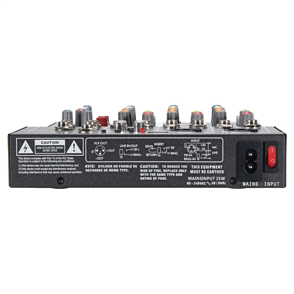 LEORY 4 канальная звуковая консоль для караоке профессиональная студийная запись