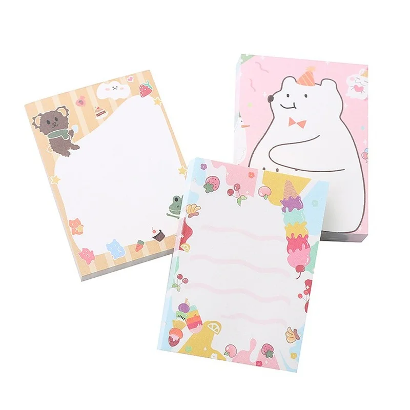 

Bear Memo Pad N Times Post-it Notes Kawaii Stationery Sticky Notes Creative Student Memo Pad Kawaii Student Supplies