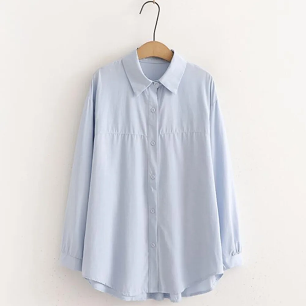 

White Blouse Women Fashion Office Career Shirts Tops Fashion Casual Long Sleeve Blouses Femme Blusa