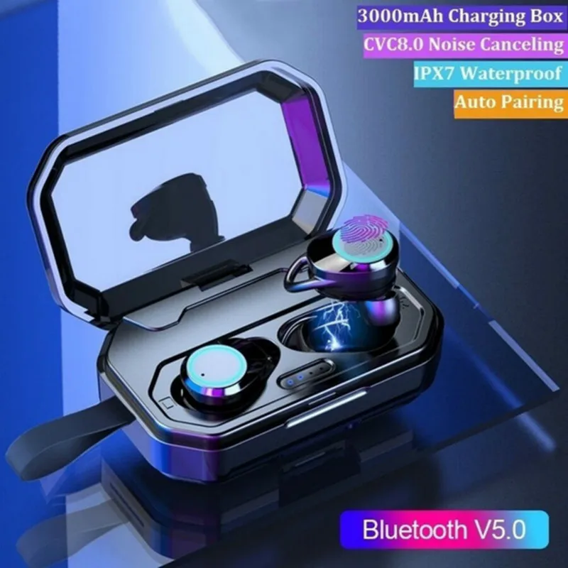 X6 наушники-вкладыши TWS Bluetooth V5.0 Беспроводной наушники 3D сенсорный IPX6 открытый