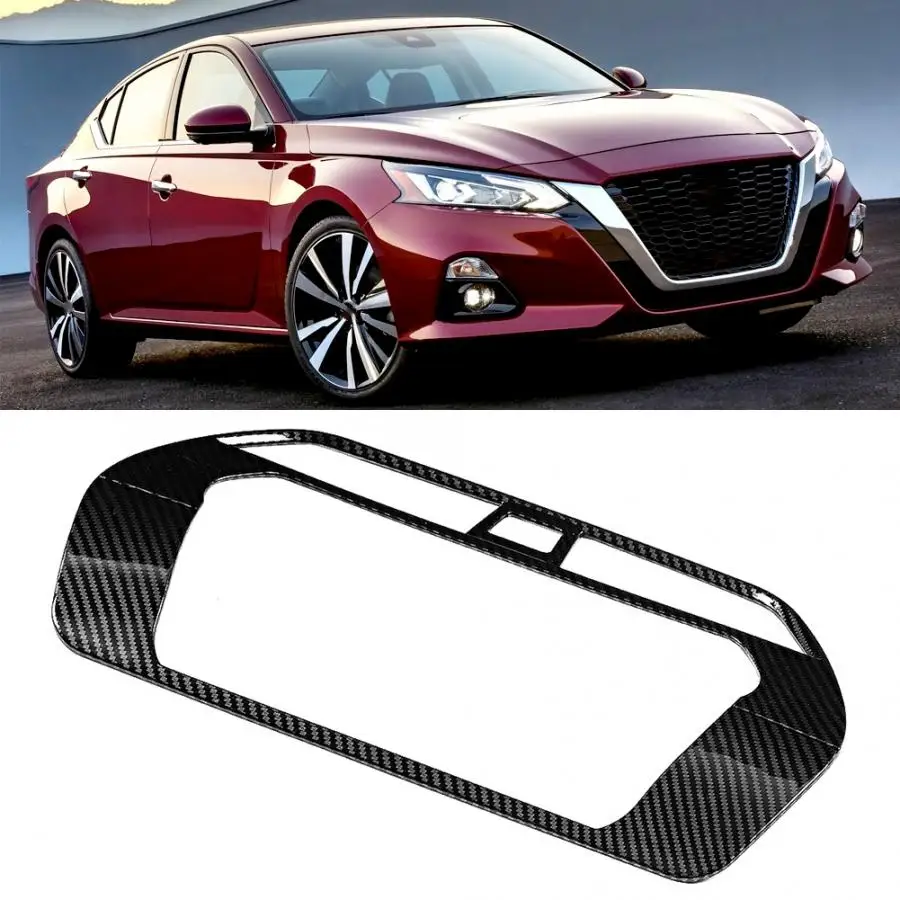 Автомобильная текстурная панель навигатора из углеродного волокна с левым