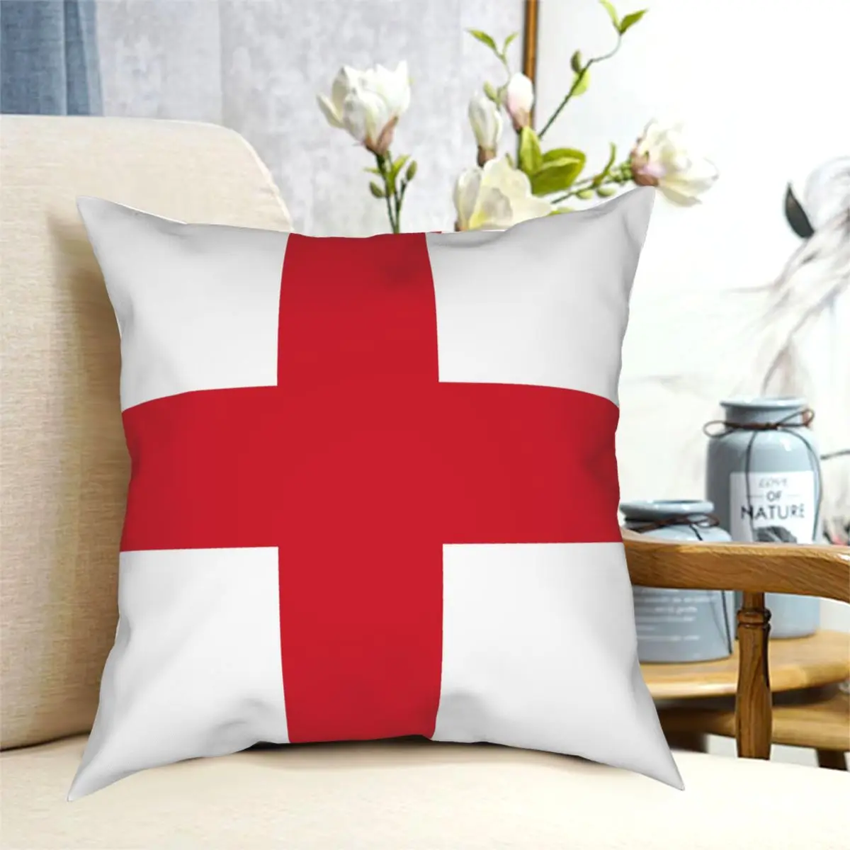 

Flag Of England (St Cushions for Sofa Vintage Pillowcase Decorative Throw Pillows Cover for sofa home