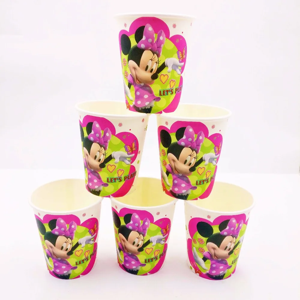 Детский комплект с Минни Маус для дня рождения и вечеринки товары вечеринок