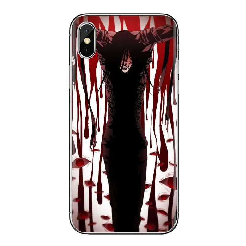 Horror Anime Hellsing Alucard Fan art Soft Shell Cases For Samsung Galaxy S3 S4 S5 Mini S6 S7 Edge S8 S9 S10 Plus Note 3 4 5 8 9 |
