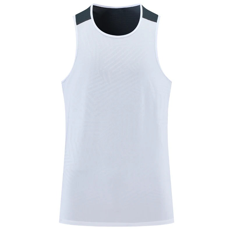 

Mens Running Vests 2022 Fitness Tank Top Quick Dry Prints Outdoor Jogger Thin Breathable Sleeveless Shirts Two Color Singlets