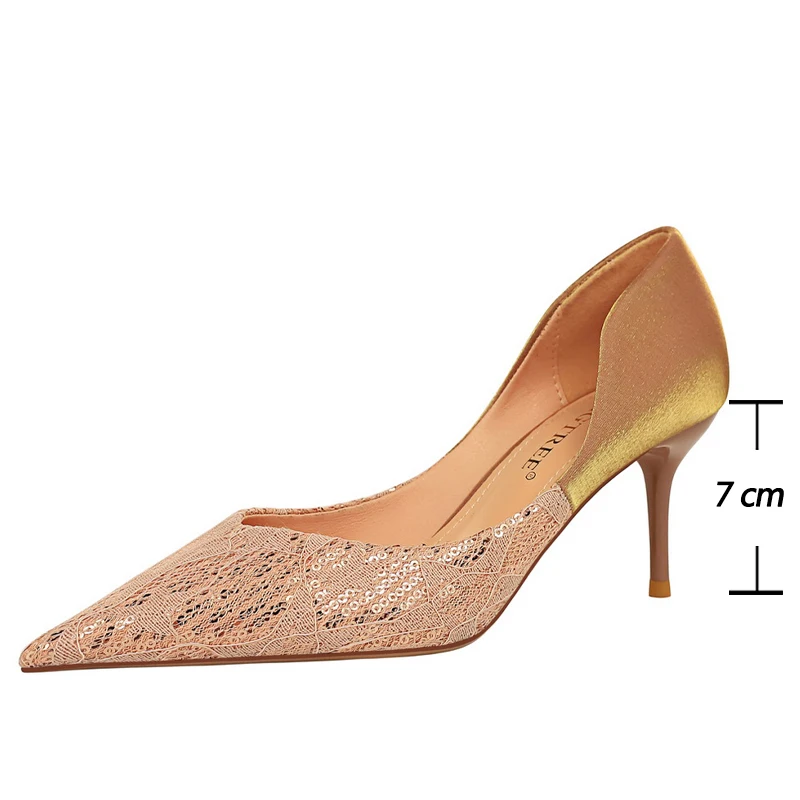 

Fashion Brand Women Pointed Toe Thin High Heels Dress Shoes Sexy Female Office Ladies Pumps Shoes Woman 2022 Talons Hauts Bombas
