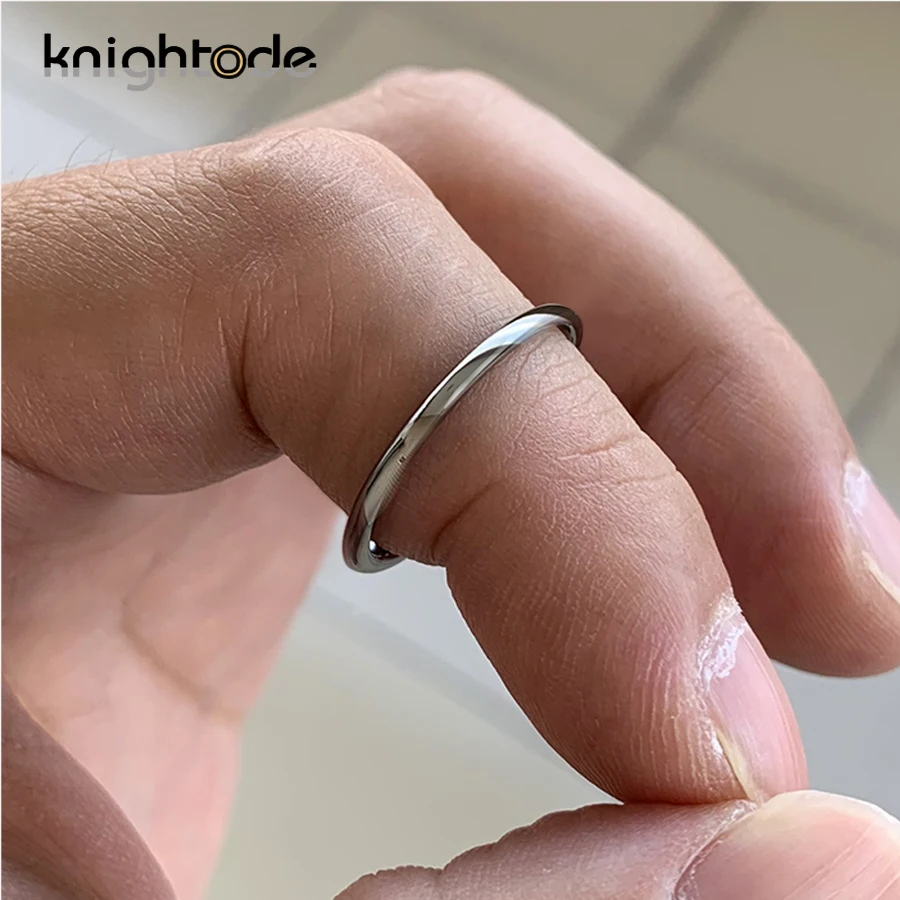 Женское вольфрамовое кольцо 2 мм простые свадебные ювелирные украшения для пар