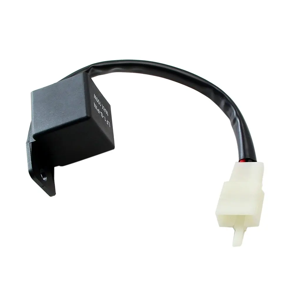 

12V 2-Pin Motorcycle Electronic LED Flasher Relay 150W LED Turn Signal Bulbs LED Turn Indicator Light Flasher Blinker Relay