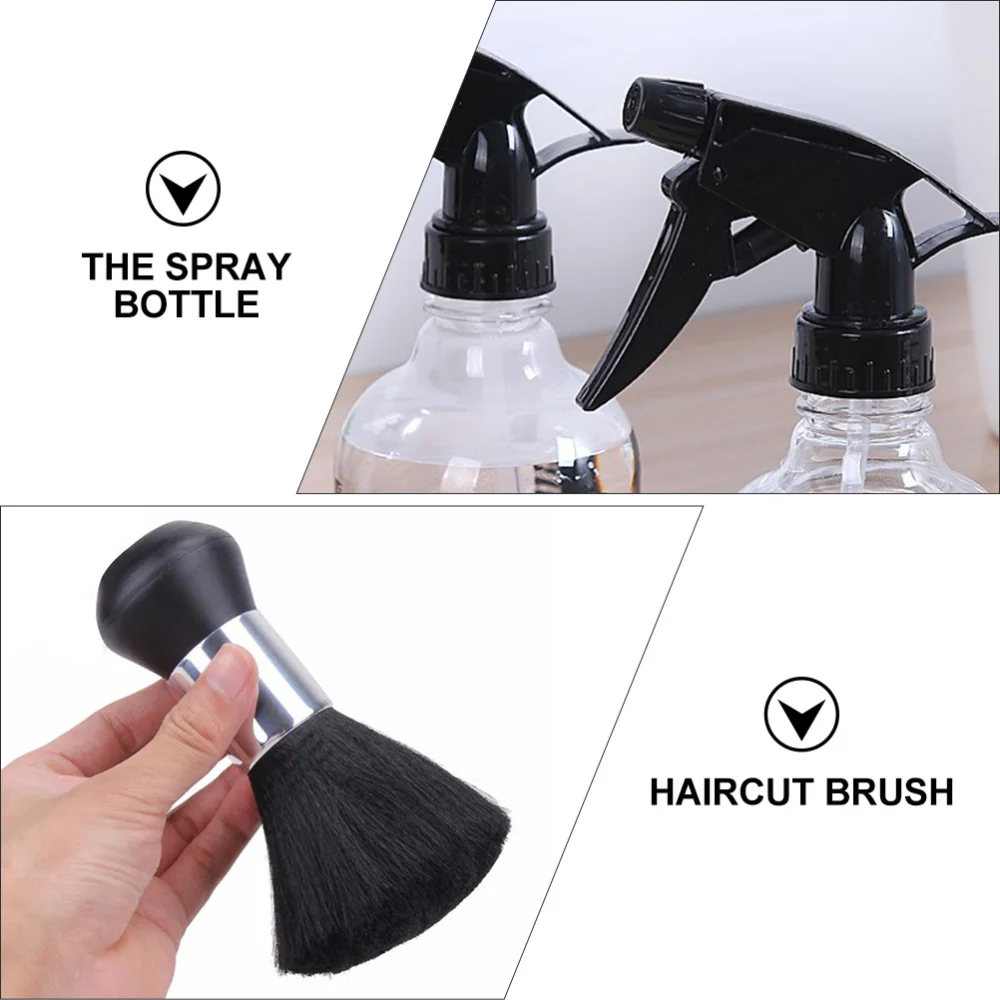

1 Set Haircut Brush Shawl Kit Hairdressing Bottle Styling Salon Cape (Yellow)
