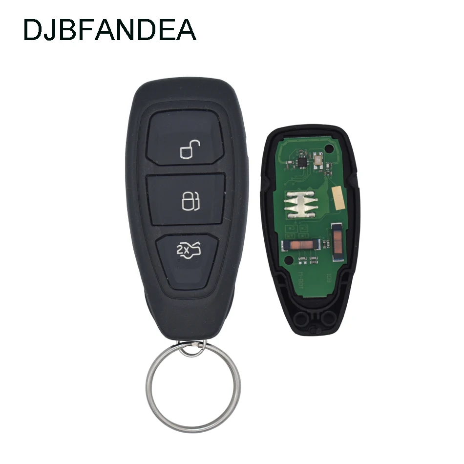 DJBFANDEA 3 кнопки 433 МГц умный дистанционный Автомобильный ключ 4D83 чип 80 бит для Ford Focus