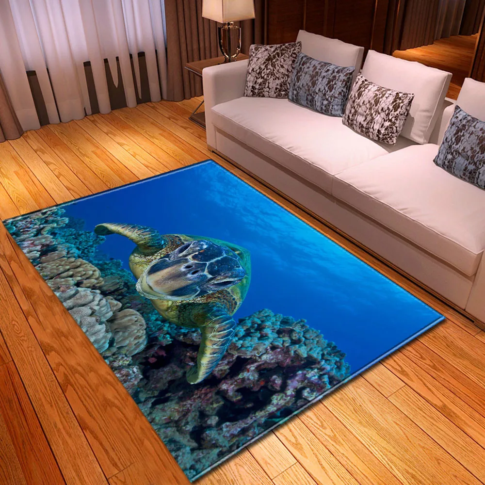 3D коврики для детской комнаты морские черепахи коврик гостиной игр спальни