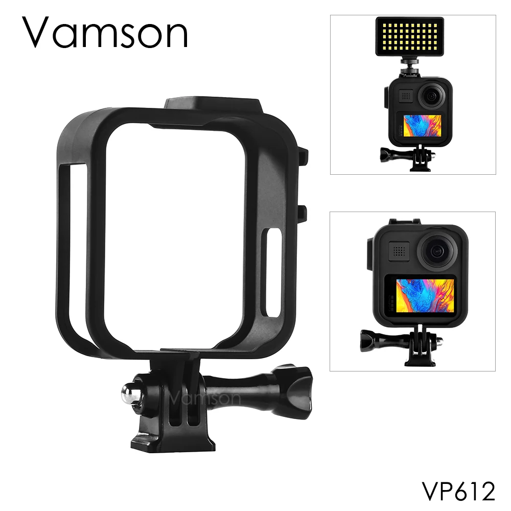 

Стандартная защитная рамка Vamson для экшн-камеры Gopro MAX, чехол, пластиковый корпус, крепление для Gopro, аксессуары VP612