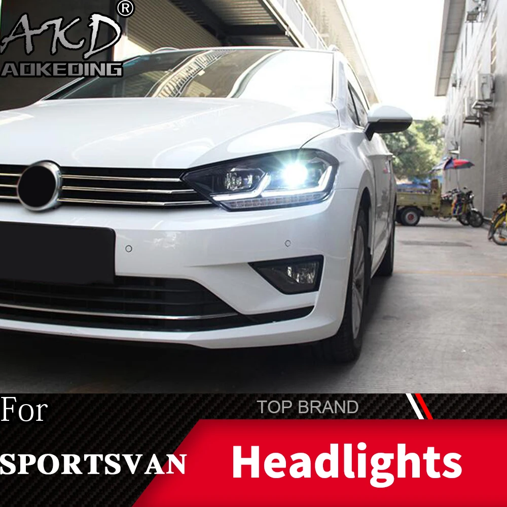 Головной фонарь для VW спортивный фургон Golf- фары Противотуманные фары Дневные ходовые огни DRL H7 светодиодный Биксеноновая лампа автомобильные аксессуары