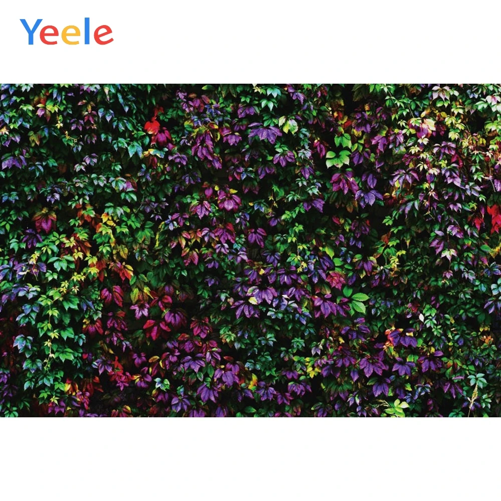 

Summer Colorful Leaves Green Backdrop Baby Shower Birthday Party Custom Vinyl Photography Background Photo Studio Photophone