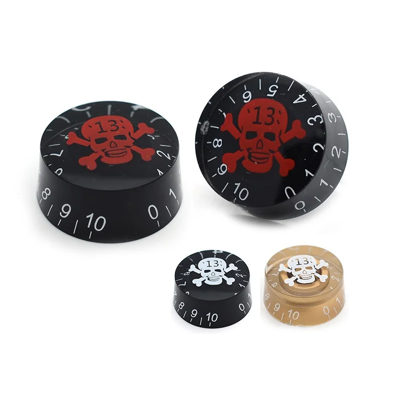 

Ohello 2 Pcs Skull Head Electric Guitar Knob Tone Volume Control for Gibson Les Paul Guitar Replacement Electric Guitar Parts