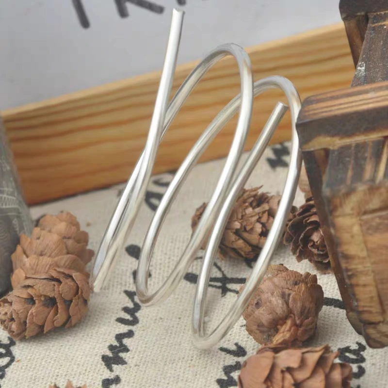 Нить из серебра 0 1 пробы для изготовления ожерелья браслета сережек 5 999