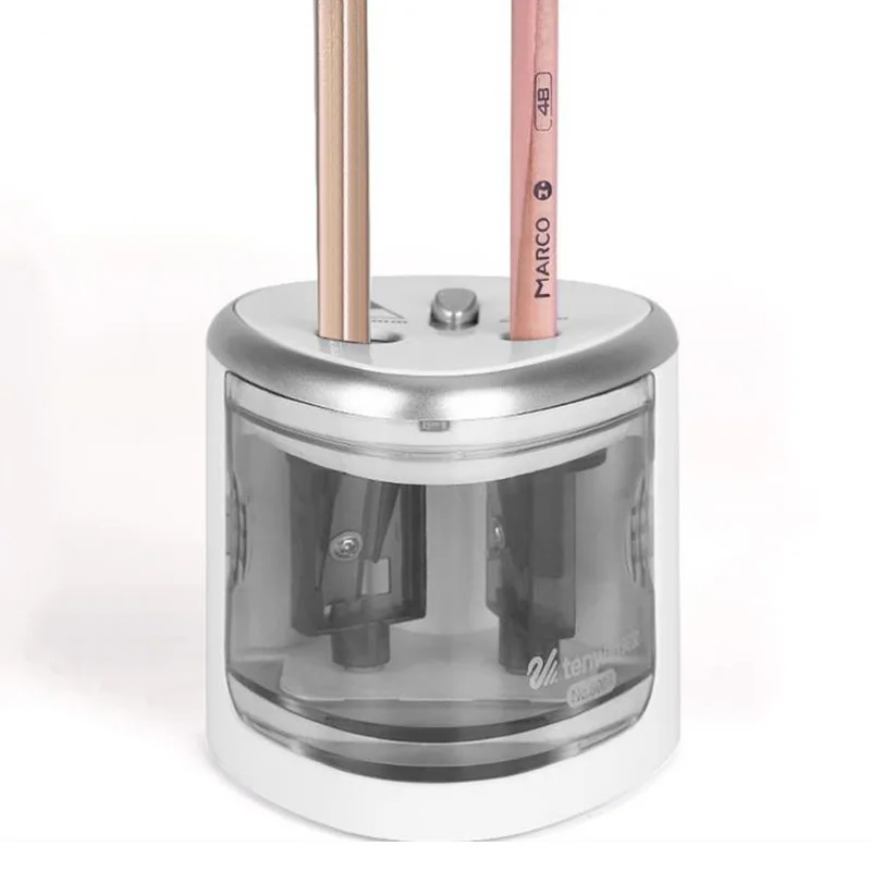 Электрическая точилка для карандашей автоматическая с двумя отверстиями