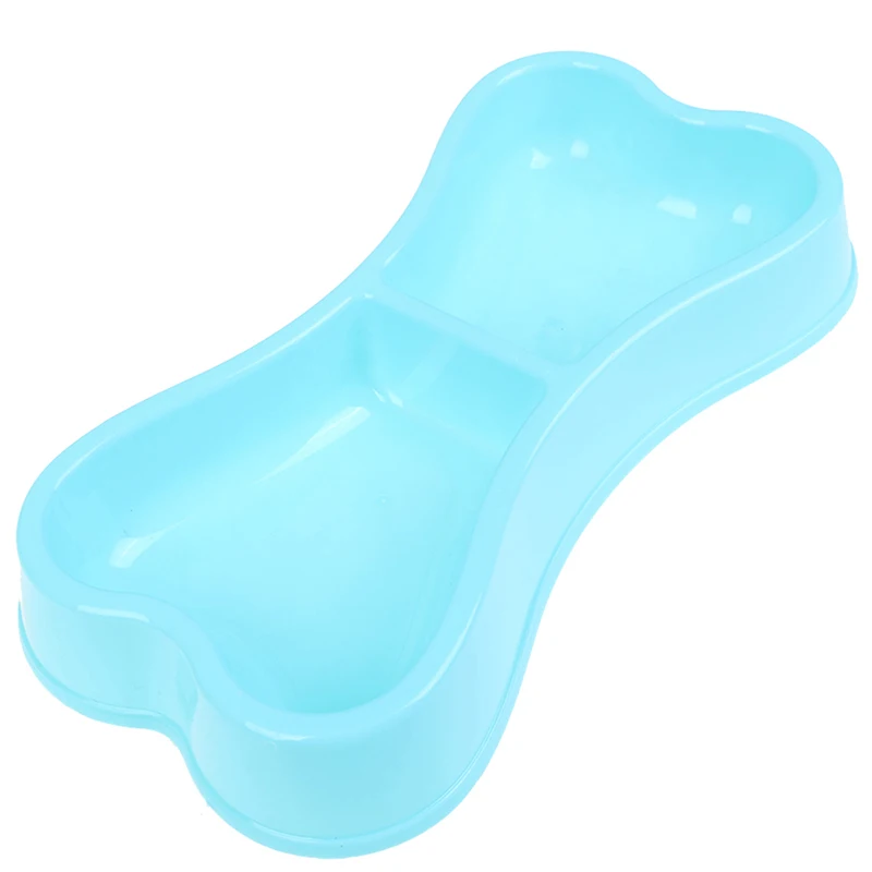 BL Миска для воды для домашних собак, кошек, красивый в форме косточки, миска для собак, туристический Фидер для кормления щенка, миска для еды для собаки, водное блюдо - Цвет: BL