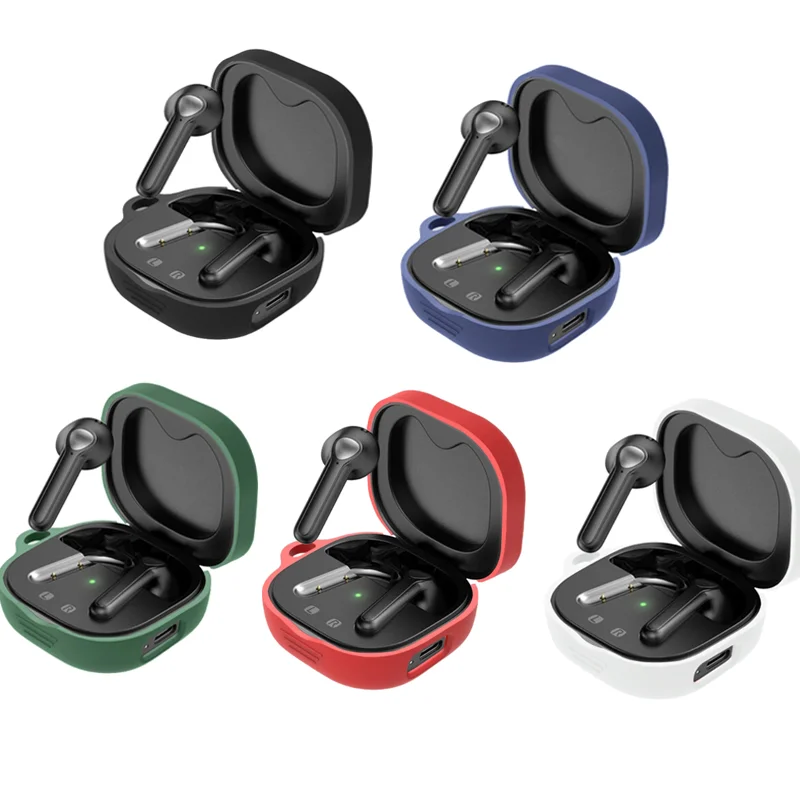 

Washable Cover Shockproof Waterproof Silicone Shell Protective Cover Earphone Case for SoundPEATS Trueair2/2+ Skin Case