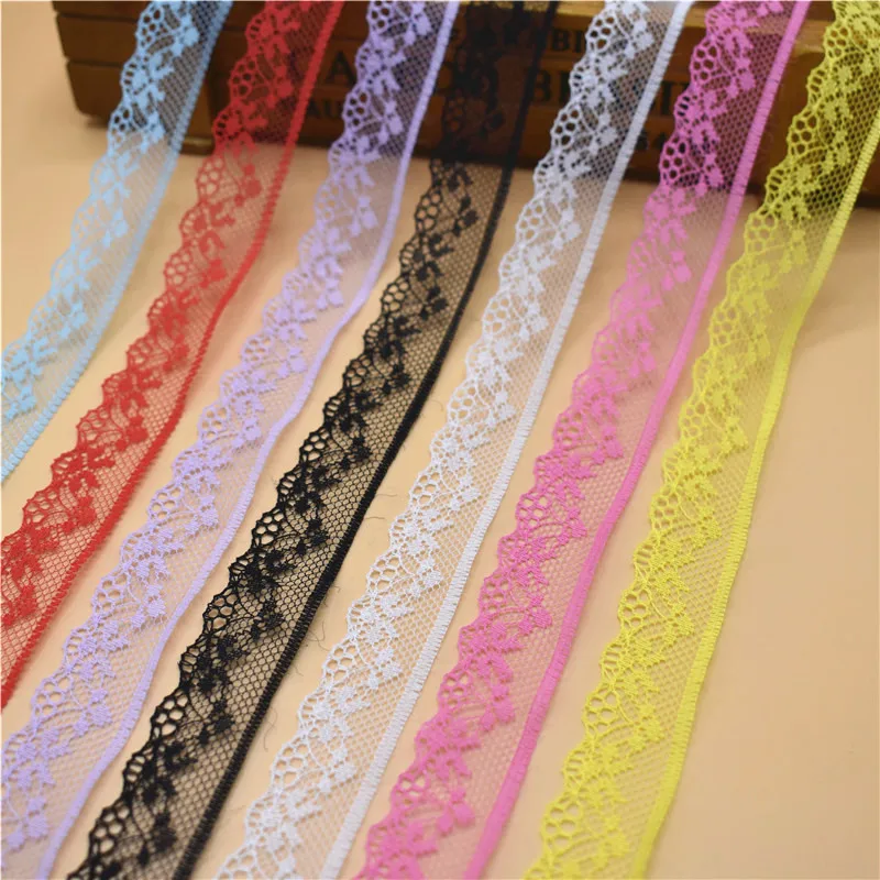 Красивая кружевная лента шириной 20 мм 10 ярдов белая отделка сделай сам вышитая