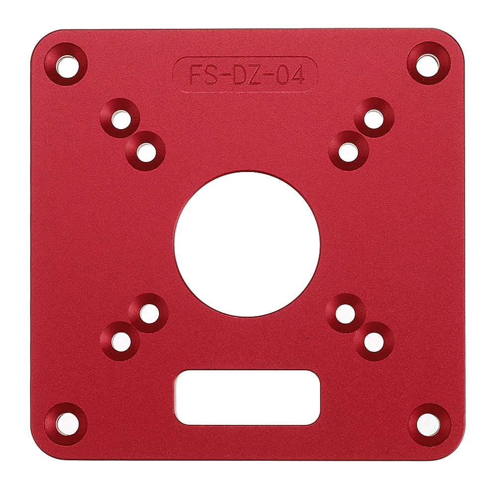 ALLSOME 120x120mm Woodworking Aluminum Alloy Router Table Insert Plate Mounting Base Plate for MAKITA RT0700C WORX Aoben HT2801
