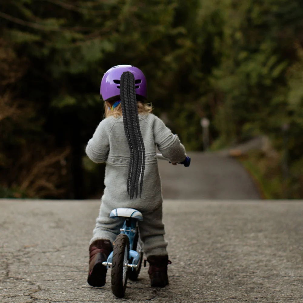 

Motorbike Helmet Decoration Helmet Ornament Reusable Helmet Braid Wig Decor