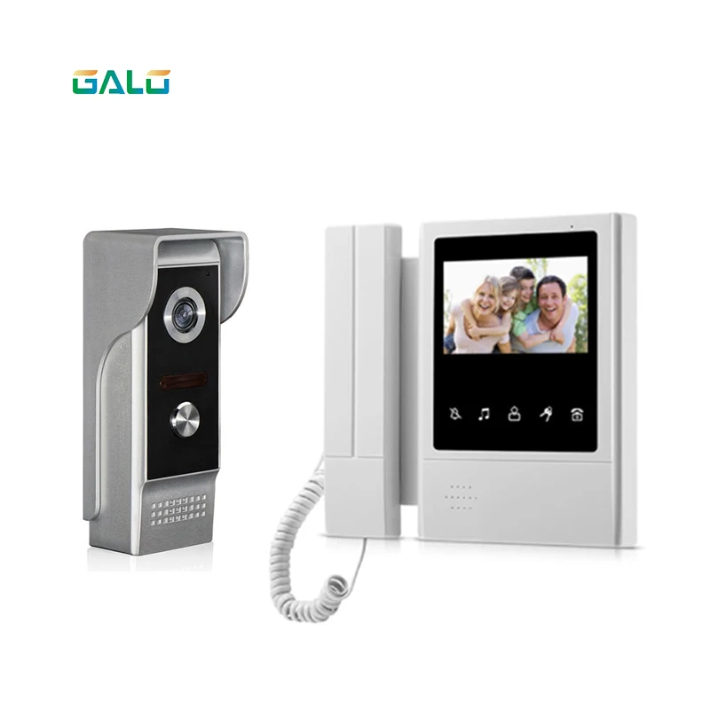 

4.3inch video door phone handset/handfree intercom 2 way intercom system for hot selling
