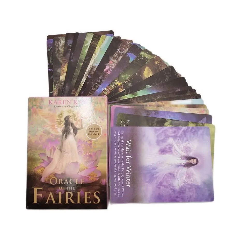 Fairies Oracle Cards 44 Fate Divination Tarot Card Table Game With Online Guidebook For Adult Children Board | Спорт и развлечения