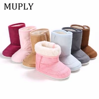 ew winter super warm newborn baby girls first walkers shoes infant toddler soft rubber soled anti slip boots booties